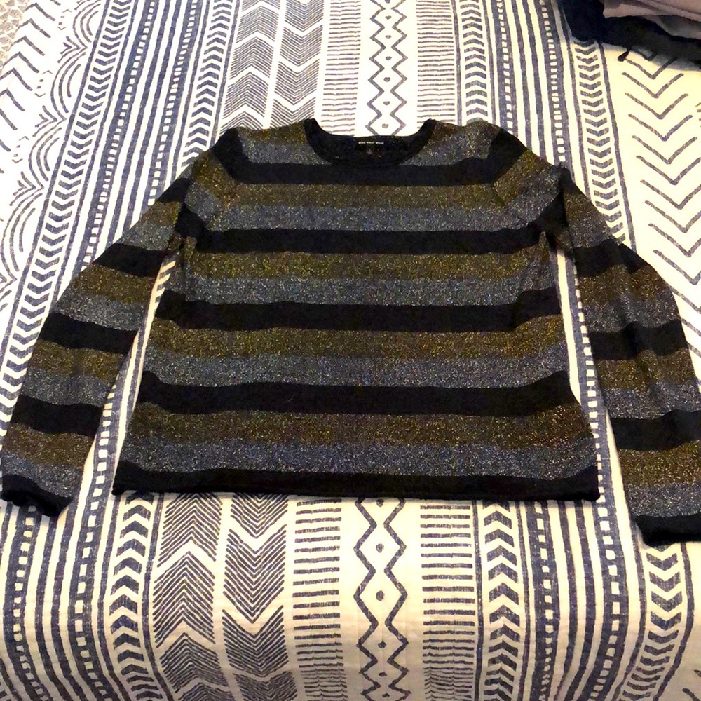 Glittery Striped Top